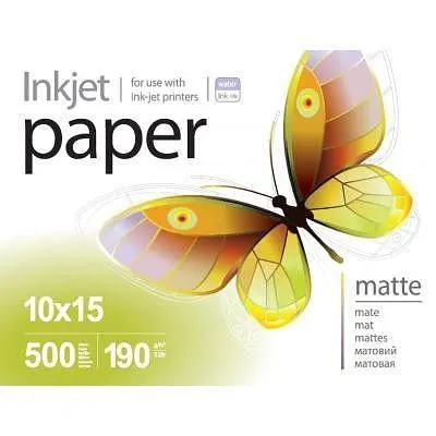Фотопапір PrintPro матовий 190г/м2 10x15см 500арк. (PME1905004R)