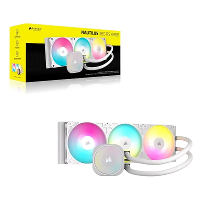 Система рідинного охолодження Corsair NAUTILUS 360 ARGB White (CW-9060095-WW) - фото 11