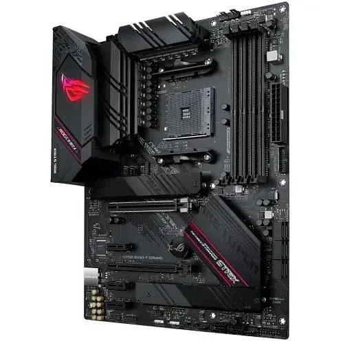 Материнська плата Asus Rog Strix AM4 (B550) B550-F Gaming, B550, 4xDDR4, CrossFire, Int.Video(CPU), 6xSATA3, 2xM.2, 1xPCI-E 16x 4.0, 1xPCI-E 16x 3.0, 3xPCI-E 1x 3.0, ROG SupremeFX, I225-V, 8xUSB3.2/4xUSB2.0, HDMI/DP, ATX - фото 4