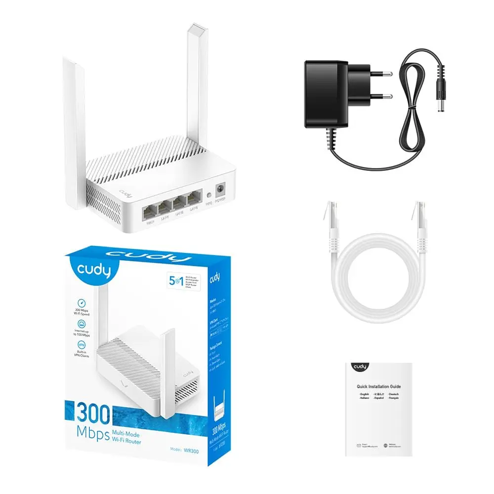 WiFi маршрутизатор Cudy WR300 100Mbps Mesh-сателіт N300 (73-00548) - фото 6