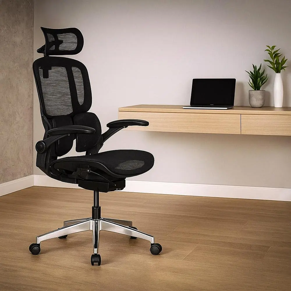 Крісло Mealux S202 Air Black (HF-S202 M/B) - фото 3