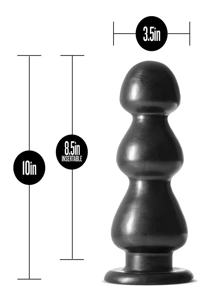 Анальная пробка Jet Fierce 25.4 см (черный) - фото 3