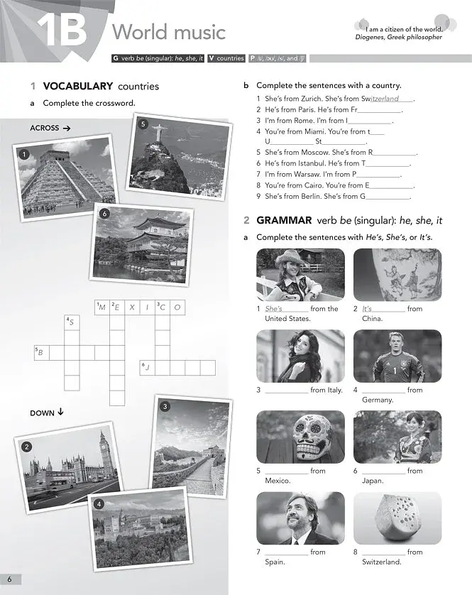 English File (4th Edition) Beginner Workbook with Key - фото 4