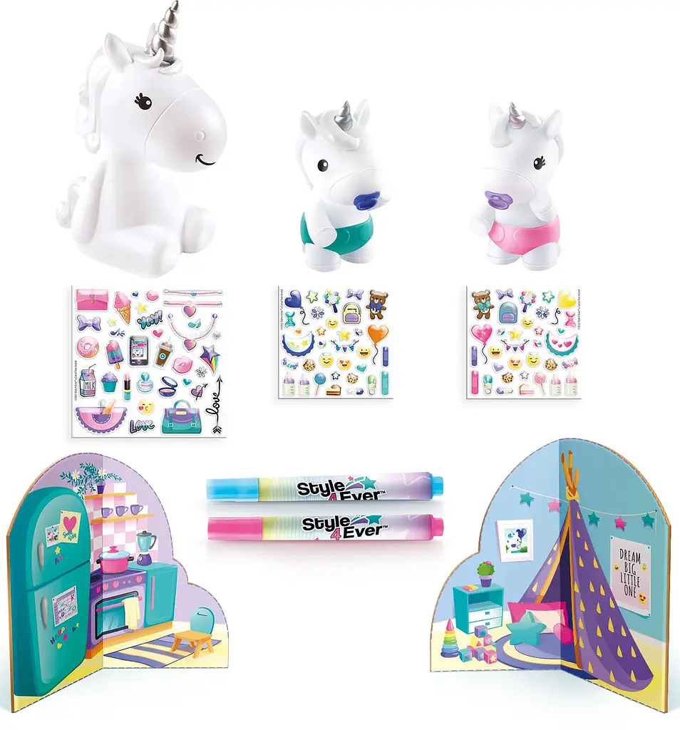 Набір для творчості Canal Toys DIY Style 4 Ever Мої улюбленці Родина сяючіх єдинорогів (OFG287) - фото 3
