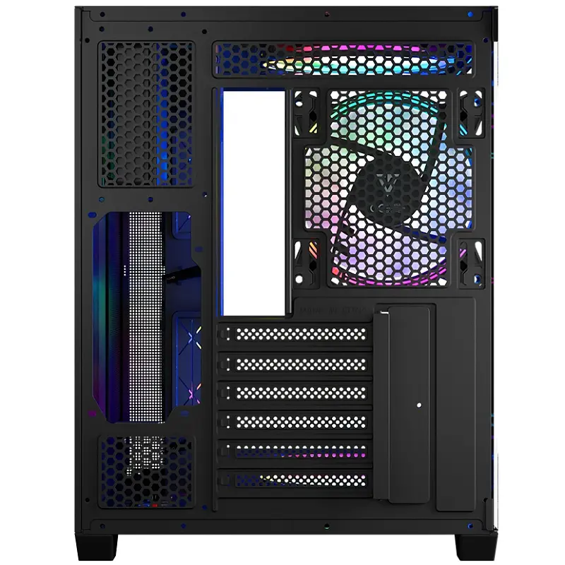 Корпус Modecom VOLCANO PANORAMA APEX ARGB 5F MIDI GREY без БЖ ATX - фото 5