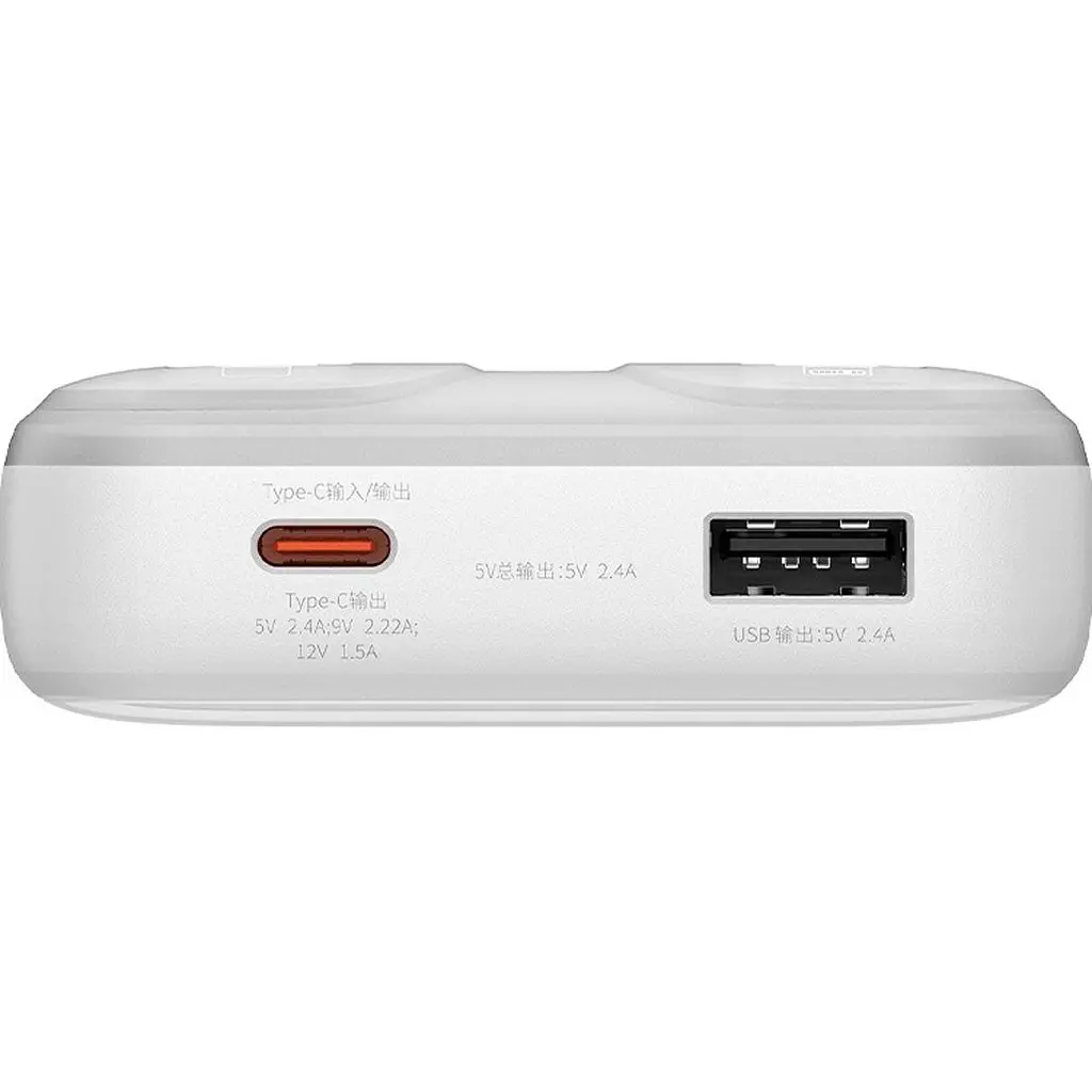 Зовнішній акумулятор Baseus Comet Digital Display 20000mAh 22.5W White PPMD020102 [125032] - фото 6