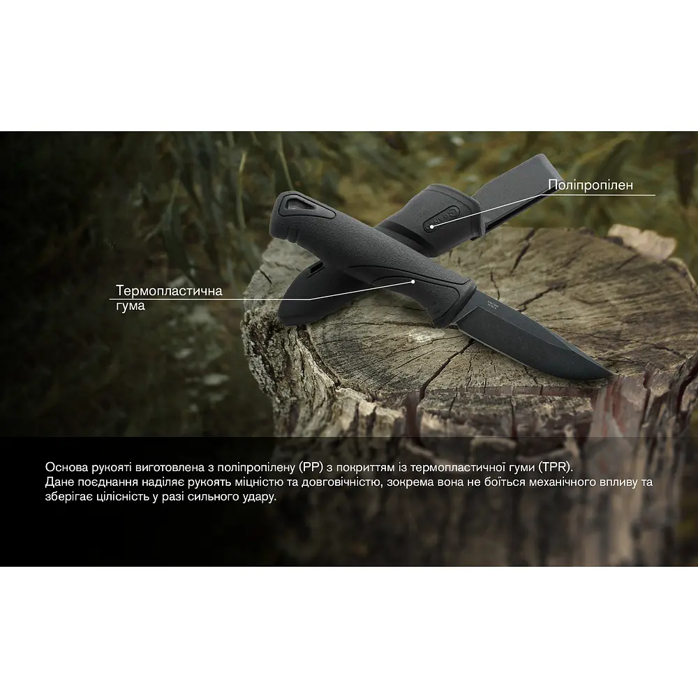Ніж Ganzo G807BW-BK чорний - чорне лезо - з чохлом - фото 8