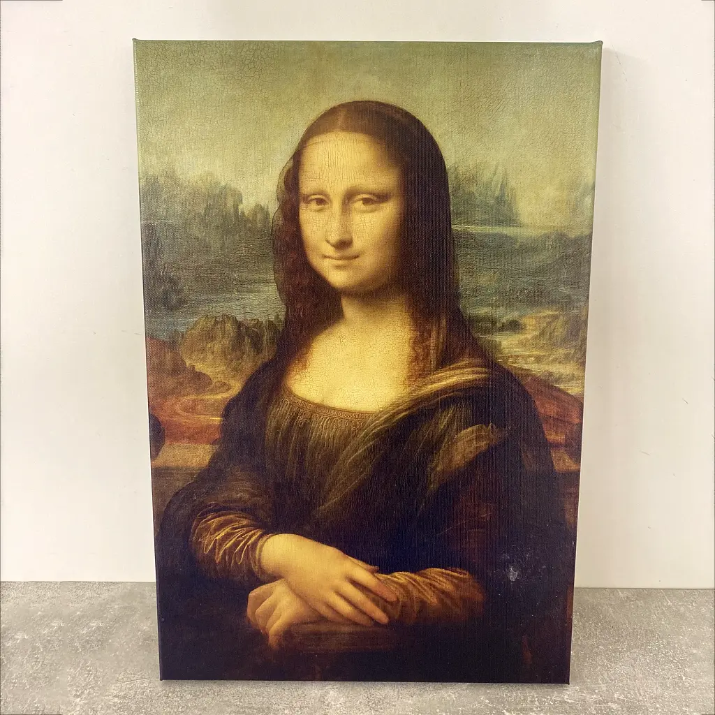 Інтер'єрна картина Мона Ліза, Джоконда, Леонардо да Вінчі, Leonardo da Vinci, Mona Lisa, інтер'єрний декор, 60×40 см (id6666) - фото 5