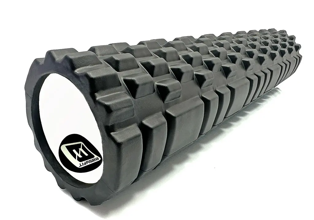 Масажний ролер EasyFit Grid Roller 60 см v.3.1 чорний - фото 3