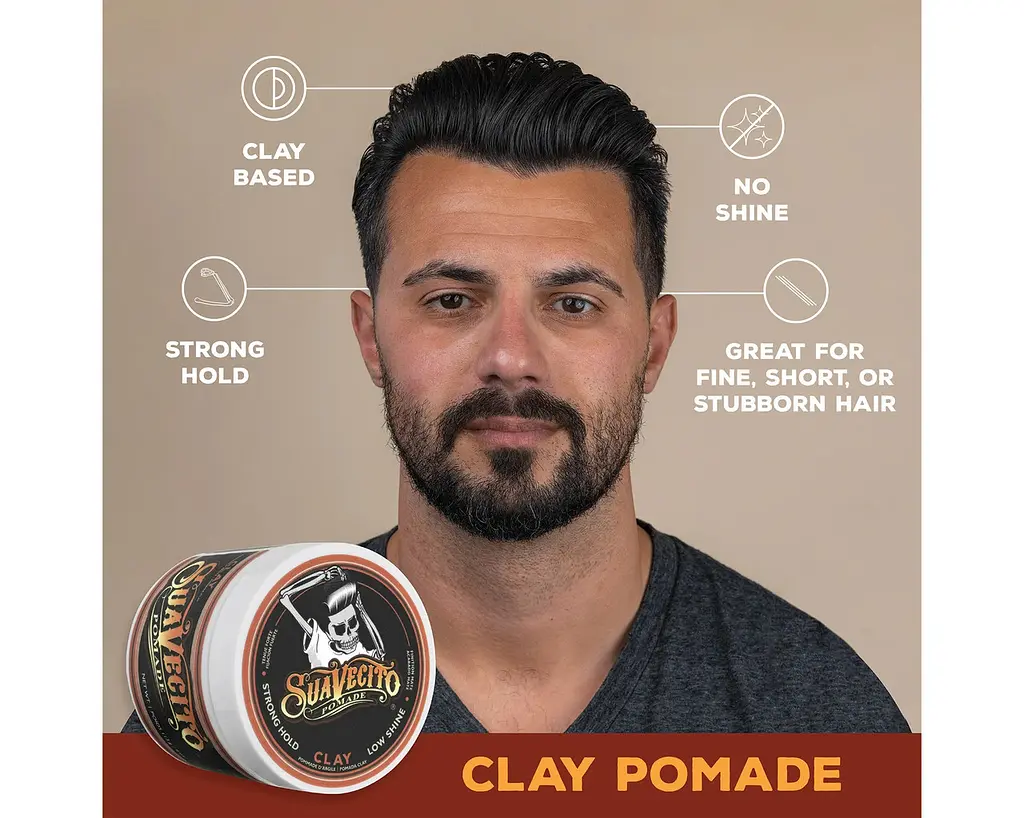 Матова глина для стилізації Suavecito Firme Clay Pomade 113 г - фото 3