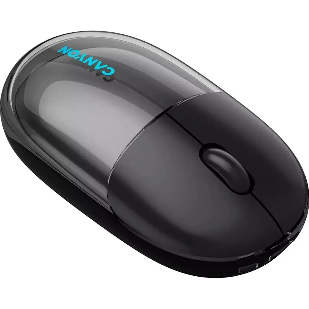 Миша Canyon OnClick 24 BT/ Wireless Transparent/Black (CNS-CMSW24B) - фото 5