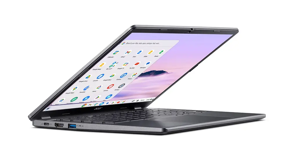 Ноутбук Acer Chromebook Plus CB514-3HT 14' WUXGA IPS Touch, AMD R5-7520C, 16GB, F512GB, UMA, ChromeOS, серый (NX.KP9EU.002) - фото 5