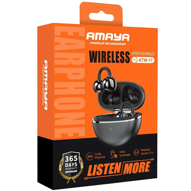 Беспроводные TWS наушники Amaya ATW-17 Black - фото 2