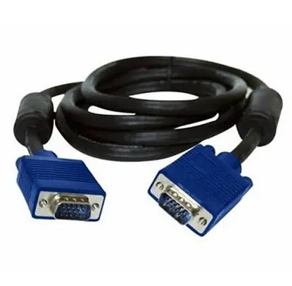 Кабель VGA Atcom HD15M/HD15M Black 2 феритових каблучки 10м - фото 2