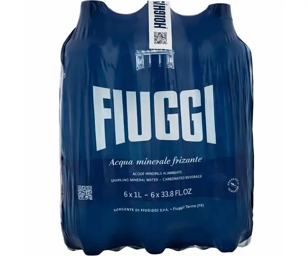 Fiuggi Sparkling, Упаковка 6 шт. х 1 л, Вода мінеральна олігомінеральна лікувальна, газована, ПЕТ - фото 2