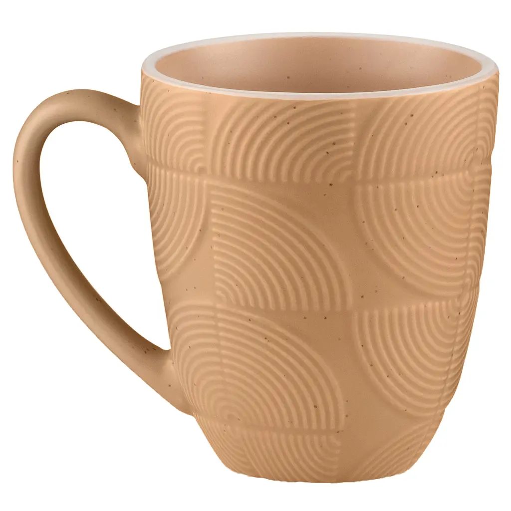 Чашка Ardesto Dafne керамика 380 мл коричневая (AR3068B) - фото 3