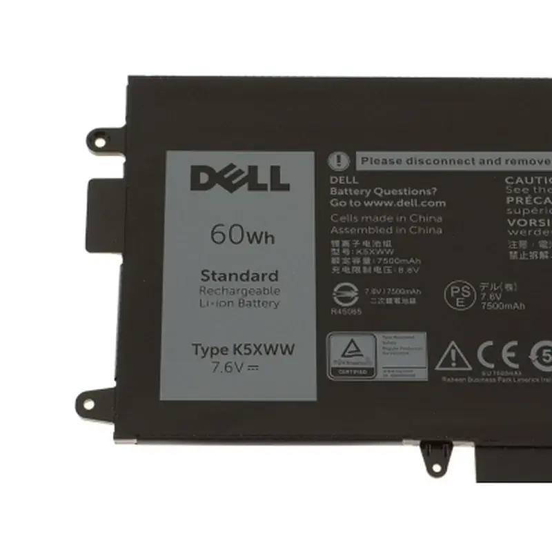 Акумулятор до ноутбука Dell Latitude 7390 K5XWW, 7500mAh (60Wh), 4cell, 7.6V, Li-ion (A47682) - фото 2