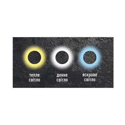 Фасадний світлодіодний світильник MAXUS MWL 9W 3CCT IP65 WH Circle - фото 4