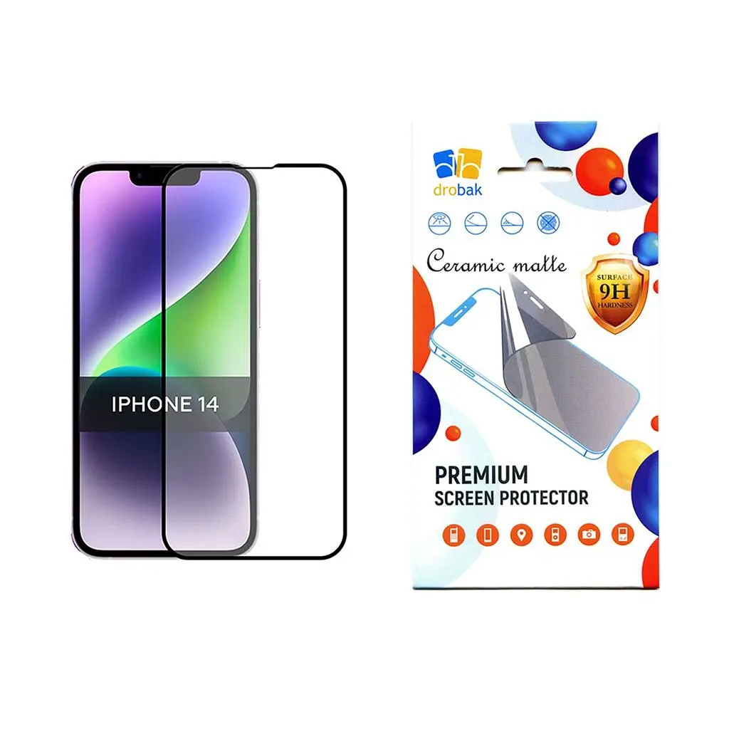 Скло захисне Drobak Matte Ceramics Apple iPhone 14 Plus (535325)