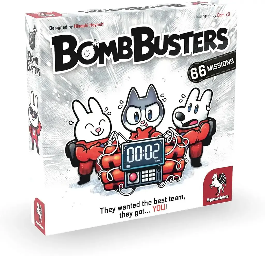 Кооперативна настільна гра Bomb Busters від Pegasus Spiele для дорослих дітей компанії Бомбастери німецькою мовою (SKU-163)