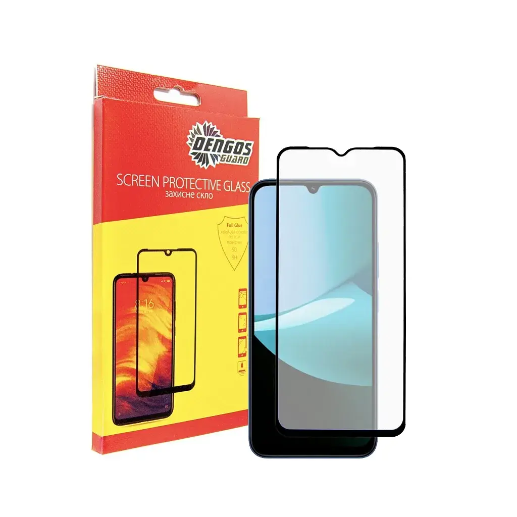 Скло захисне Dengos Full Glue Xiaomi Redmi 15C Black (TGFG-414)