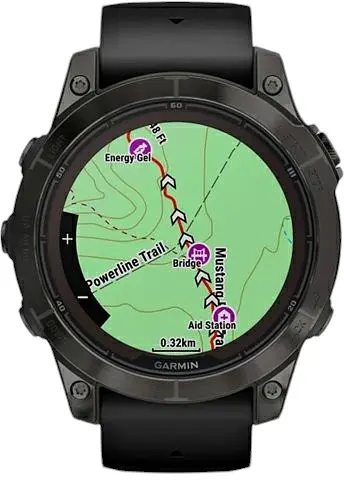 Смарт-годинник Garmin Fenix 7 Sapphire Solar Black DLC Titanium with Black Band (010-02540-34/35) - фото 4