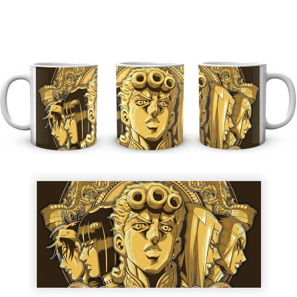Кружка GeekLand Невероятные приключения ДжоДжо JoJo's Bizarre Adventure Команда Бучелоти JJ 02.582.955 330 мл белая - фото 3