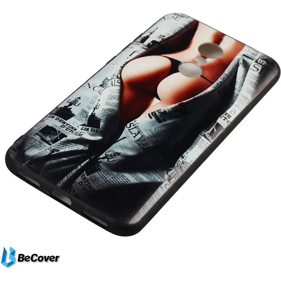 Панель BeCover Print для Xiaomi Redmi 5 Plus Newspaper (702099) - фото 3