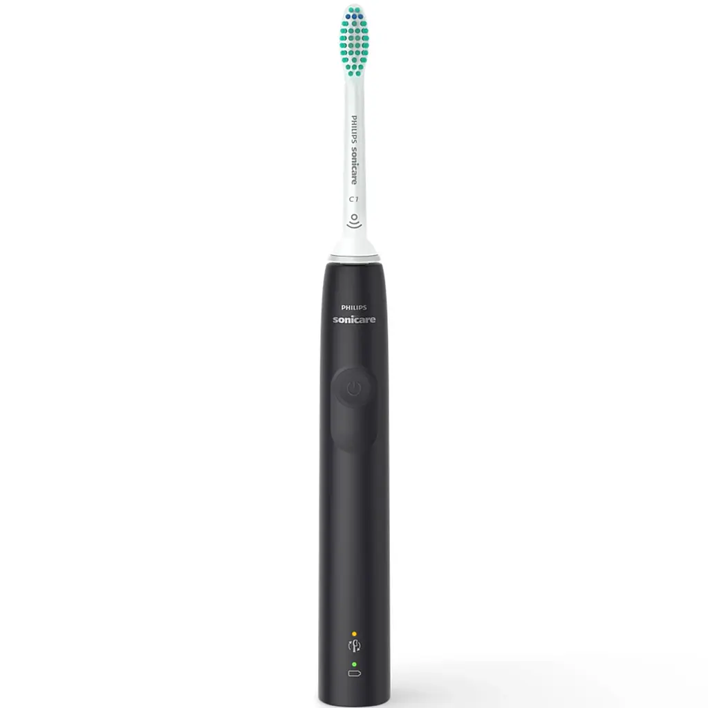 Набір звукових зубних щіток Philips Sonicare Series 3100 HX3675/15, рожева + чорна, 2 шт. - фото 3