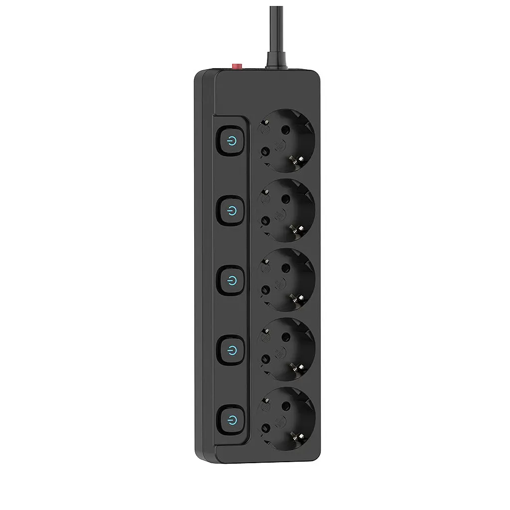 Мережевий фільтр живлення ColorWay CW-PSEA55SBK 5 розеток 5м (CW-PSEA55SBK) - фото 4