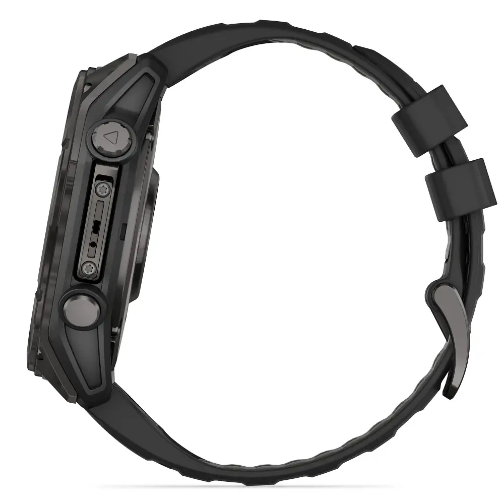 Garmin Fenix ​​8 51мм AMOLED Sapphire Carbon Gray DLC Titanium w. Black/Pebble Gray S. Band (010-02905-20/21) - фото 2