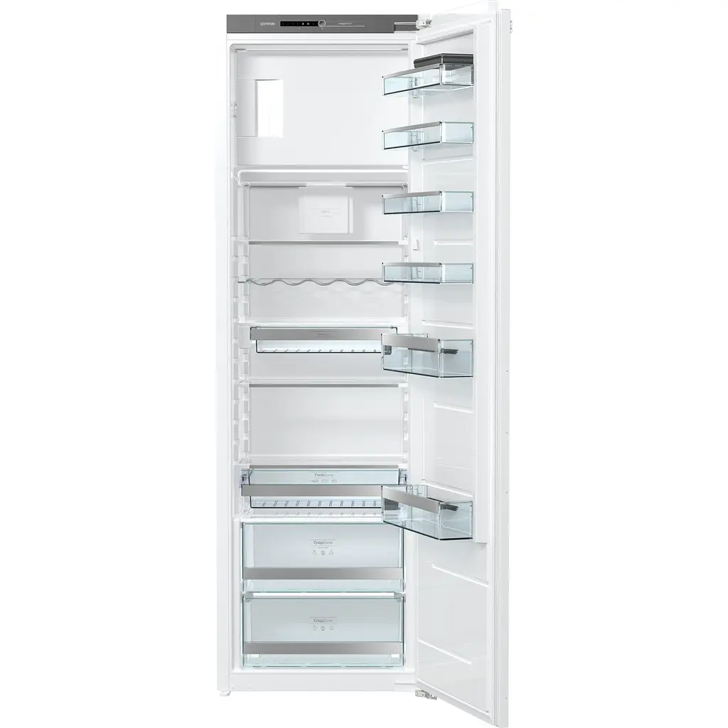 Холодильник Gorenje 177х55х54см 1 дверь 251(29) л А++ FrostLess LED дисплей белый (RBI5182A1) - фото 2