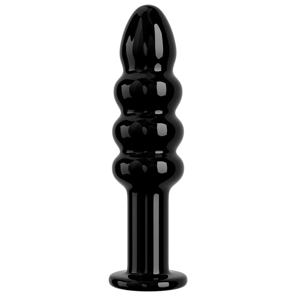 Скляний фалоімітатор 5.5 GLASS ROMANCE CZARNY LOVETOYS 66-LVGS15 100435 - фото 4