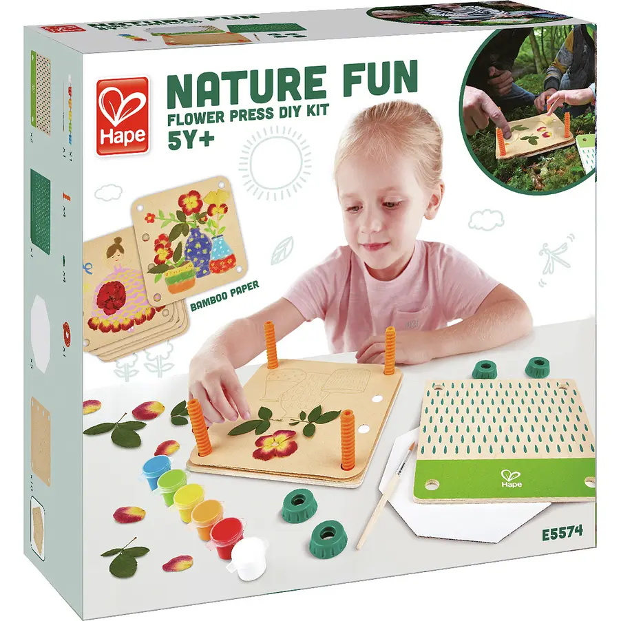 Пресс для цветов Hape Nature Fun Гербарий с красками (E5574) - фото 7