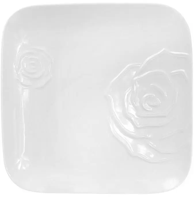 Набір 2 фарфорові підставні тарілки "White Rose" фарфор BonaDi 30,5х30,5х3,2 см kuh0007135 - фото 3
