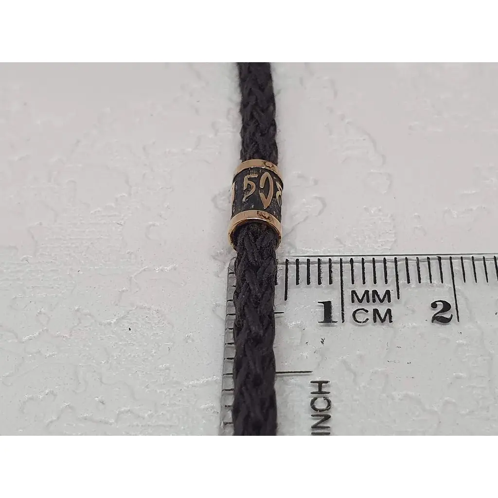 Браслет из текстиля Ювелирное производство А. Долина с золотыми вставками. 500026 21 - фото 4