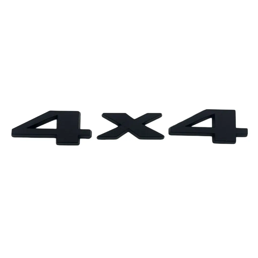 Емблема напис 4х4 для Jeep чорна 147х26мм метал (на скотчі) - фото 2