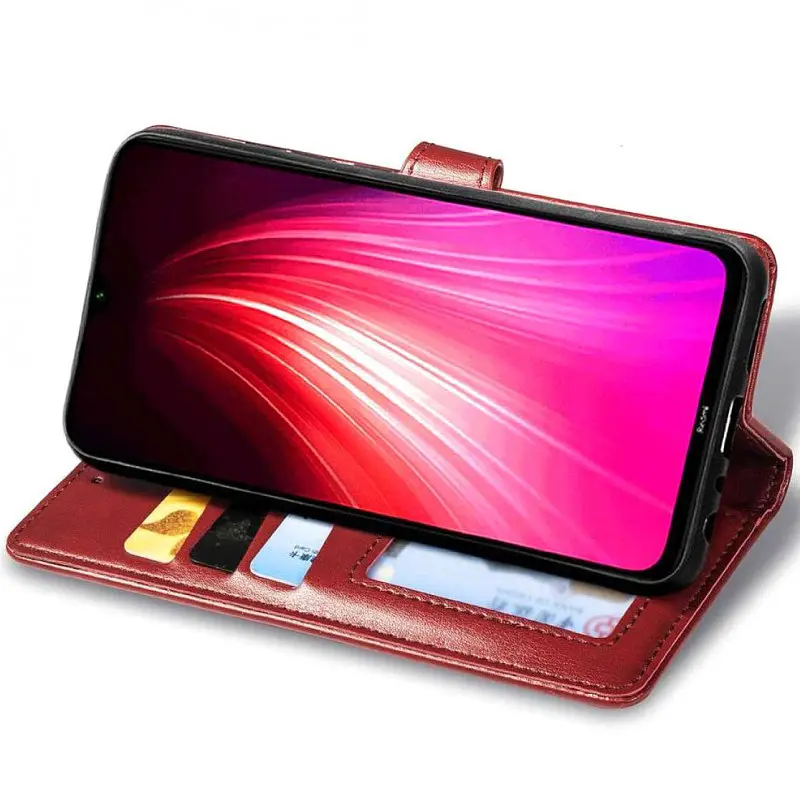 Кожаный чехол-книга Getman Gallant (PU) для ZTE Blade A7s (2020) Красный - фото 4