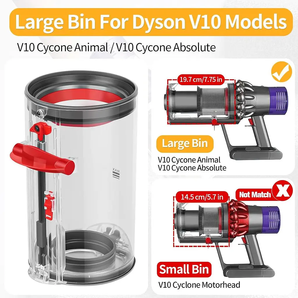 Змінний контейнер для пилу Dyson V10 SV12/SV13/SV27 969509-01 - фото 7