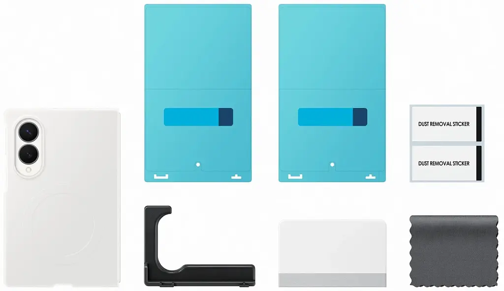 Чохол Samsung Fold 8 Wide Silicone Magnet Case EF-EF971CWEGUA White (7292264) - фото 5