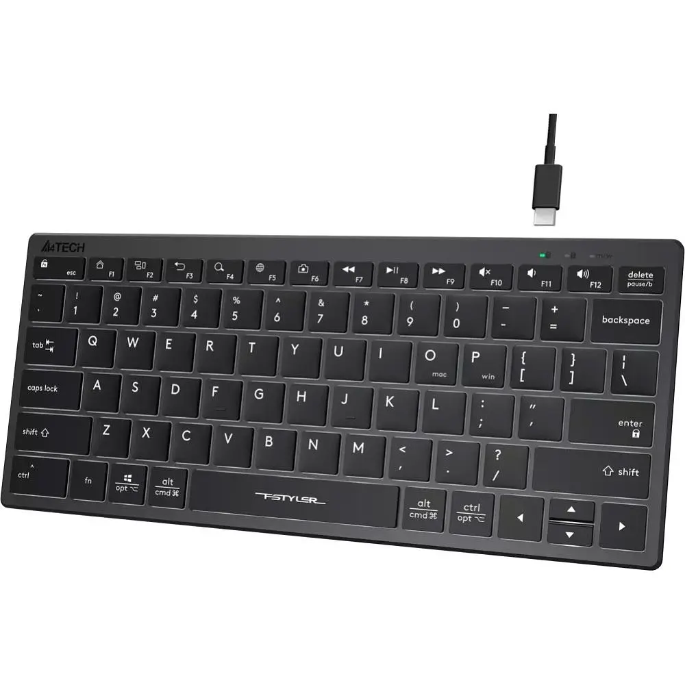 Клавіатура A4Tech Fstyler FX61 Grey [76776] - фото 4