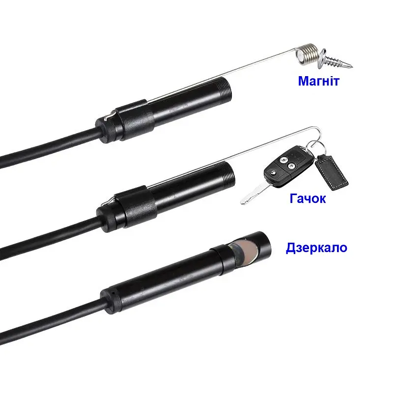 Ендоскоп для смартфона wifi бездротовий Kerui YPC99-2 метра, м'який кабель, 8 мм діаметр (100809) - фото 6