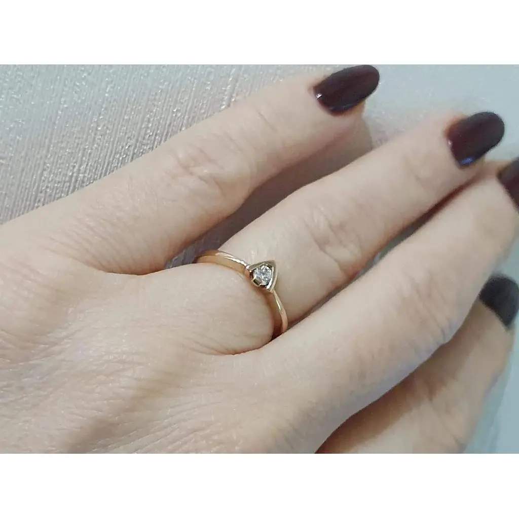 Золотое кольцо Гаразд с фианитом. 3521926 16 - фото 2