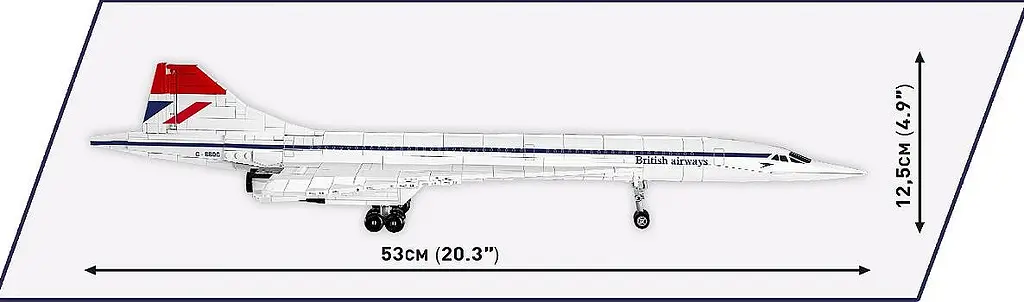 Конструктор COBI Concorde G-BBDG 1:95 455 деталей — Пасажирський літак 1917 - фото 8