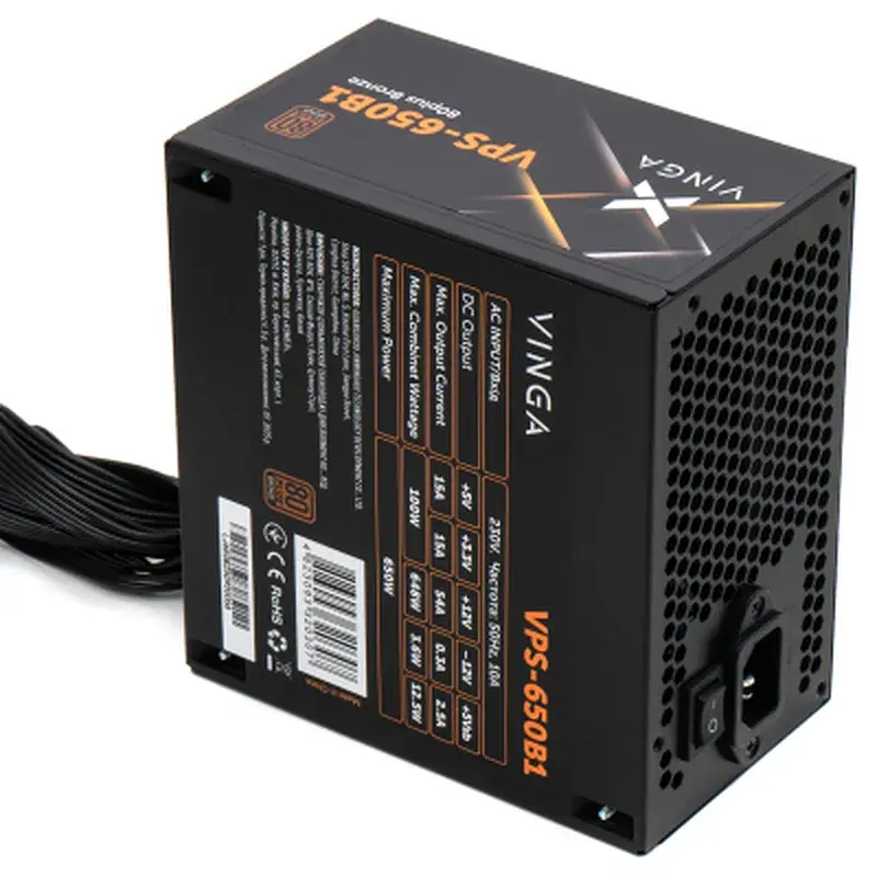 Блок живлення Vinga 650W (VPS-650B1) - фото 4