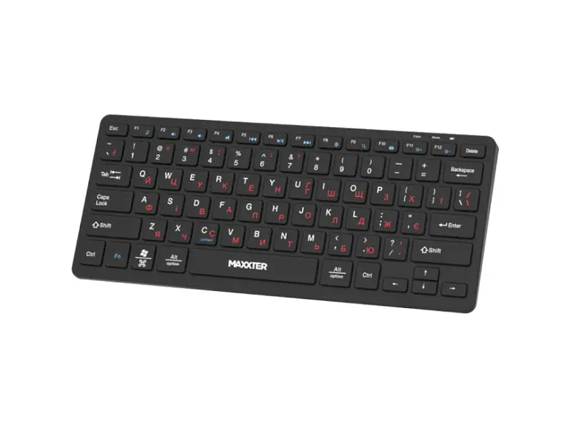 Клавіатура Maxxter KBW-C01B-UA Wireless Black - фото 2