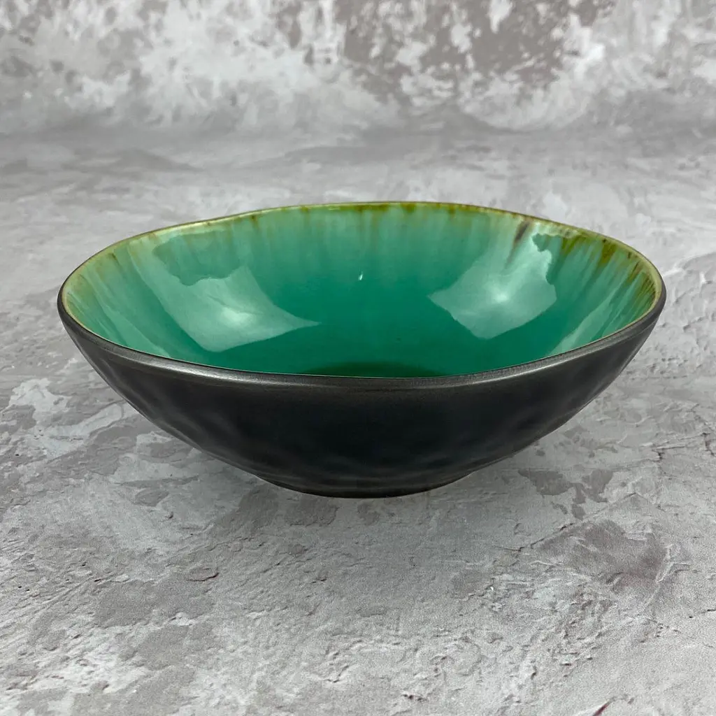Салатник Olens Зелена лагуна JM-1154 17,5х5 см зелений