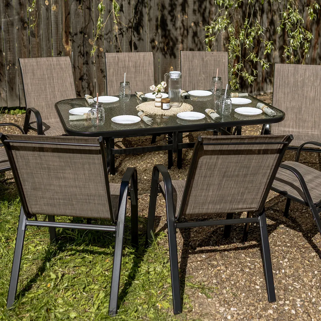 Комплект садових меблів 4Points Milano-8 з прямокутним столом 150х90х70см - фото 3