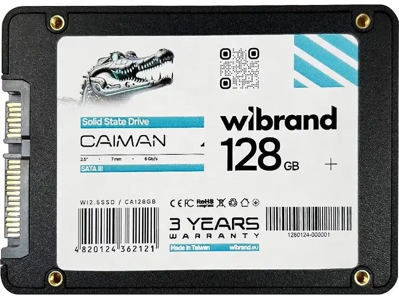 SSD-накопичувач Wibrand Caiman 2.5 128 GB (WI2.5SSD/CA128GB) - фото 2