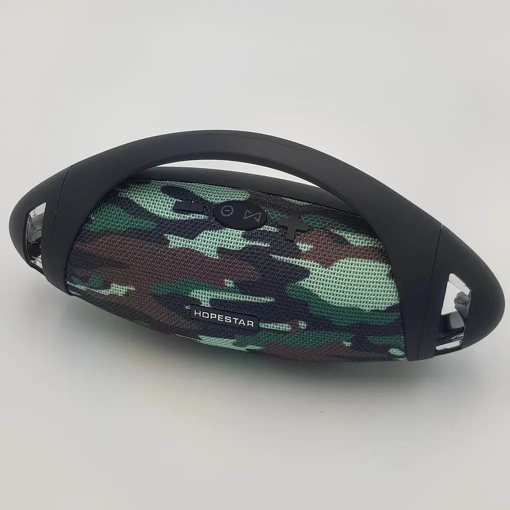Бездротова акумуляторна колонка Bluetooth акустика FM MP3 AUX USB Hopestar H37 камуфляжна - фото 3